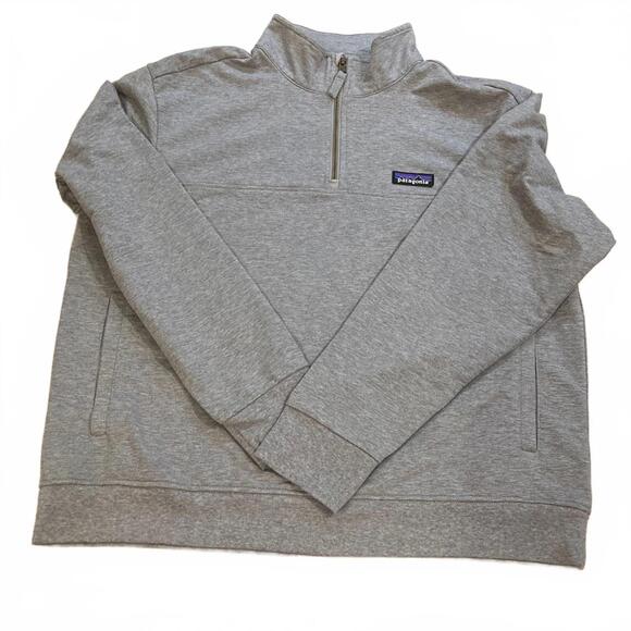 Patagonia Ahnya Pullover Quarter-Zip Fleece Organic Cotton Women's Size Large - Picture 3 of 13